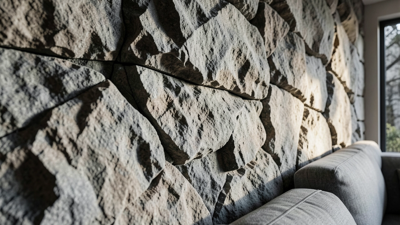 efekt kamienia na ścianie