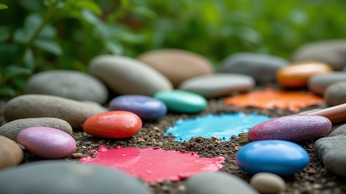 Farby do malowania kamieni w ogrodzie