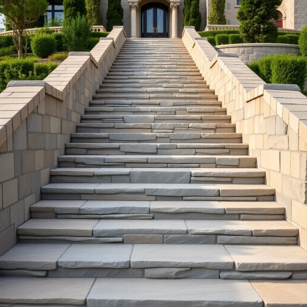 Schody zewnętrzne z kamienia cena