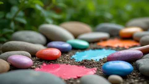 Farby do malowania kamieni w ogrodzie