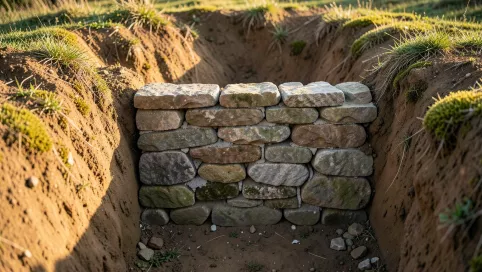 fundament z kamienia polnego