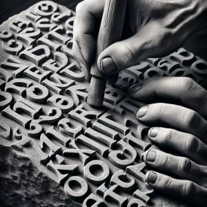 kucie liter w kamieniu cennik